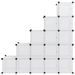 Cubes de rangement 15 pcs avec portes Transparent PP - Photo n°3