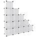 Cubes de rangement 15 pcs avec portes Transparent PP - Photo n°6