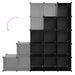 Cubes de rangement 15 pcs Noir PP - Photo n°6