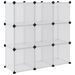 Cubes de rangement 9 pcs avec portes Transparent PP - Photo n°6