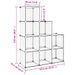 Cubes de rangement 9 pcs Transparent PP - Photo n°7