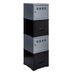 Cubes métal 2 portes 2 tiroirs gris alu et noir Ebony - Lot de 4 - Photo n°1