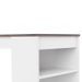 CURRY Table bar de 2 a 4 personnes style contemporain blanc mat et effet béton - L 115 x l 50 cm - Photo n°4