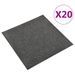 Dalles de tapis de sol 20 pcs 5 m² 50x50 cm Anthracite - Photo n°1