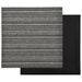 Dalles de tapis de sol 20 pcs 5 m² 50x50 cm Anthracite rayé - Photo n°4