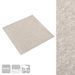 Dalles de tapis de sol 20 pcs 5 m² 50x50 cm Beige clair - Photo n°3