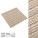 Dalles de tapis de sol 20 pcs 5 m² 50x50 cm Beige rayé - Photo n°3