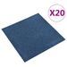 Dalles de tapis de sol 20 pcs 5 m² 50x50 cm Bleu foncé - Photo n°1