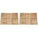 Dalles de terrasse 12 pcs 50x50 cm Bois Marron - Photo n°1