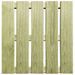 Dalles de terrasse 12 pcs 50x50 cm Bois Vert - Photo n°3