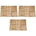 Dalles de terrasse 18 pcs 50x50 cm Bois Marron - Photo n°1