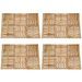 Dalles de terrasse 24 pcs 50x50 cm Bois Marron - Photo n°1