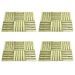 Dalles de terrasse 24 pcs 50x50 cm Bois Vert - Photo n°1