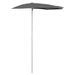 Demi-parasol de jardin avec mât 180x90 cm Anthracite - Photo n°1