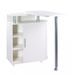 Desserte de cuisine avec table pivotante NATY 110 cm – Meuble gain de place avec rangement - Photo n°1