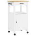 Desserte de cuisine en Pin massif Kitcha 48 cm - 1 porte et 1 tiroir - Photo n°1