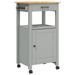 Desserte de cuisine en Pin massif Kitcha 48 cm - 1 porte et 1 tiroir - Photo n°1