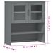 Dessus de buffet MOLDE Gris 90x35x100 cm Bois massif de pin - Photo n°8