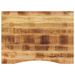 Dessus de bureau avec courbe 100x80x2,5 cm manguier massif brut - Photo n°1