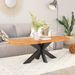 Dessus de table 100x40x2,5 cm ovale bois massif d'acacia - Photo n°2