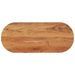 Dessus de table 100x40x3,8 cm ovale bois massif d'acacia - Photo n°1