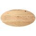 Dessus de table 100x50x2 cm bois de chêne massif ovale - Photo n°2