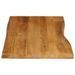 Dessus de table 100x60x2,5 cm bord vivant bois massif manguier - Photo n°4