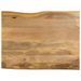 Dessus de table 110x80x3,8 cm bord vivant bois massif manguier - Photo n°1