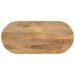 Dessus de table 120x50x3,8 cm ovale bois massif de manguier - Photo n°1
