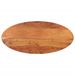 Dessus de table 120x60x3,8 cm ovale bois massif d'acacia - Photo n°1
