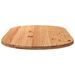 Dessus de table 200x100x4 cm bois de chêne massif ovale - Photo n°4