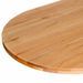 Dessus de table 200x100x4 cm bois de chêne massif ovale - Photo n°9