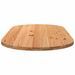 Dessus de table 220x100x4 cm bois de chêne massif ovale - Photo n°4