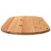 Dessus de table 240x100x4 cm bois de chêne massif ovale - Photo n°4