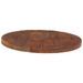 Dessus de table Ø 60x2,5 cm rond bois massif de récupération - Photo n°4