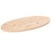 Dessus de table 60x30x2,5 cm bois de pin massif ovale - Photo n°1