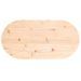 Dessus de table 60x30x2,5 cm bois de pin massif ovale - Photo n°4