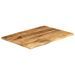 Dessus de table 70x60x2,5 cm bord vif bois massif manguier brut - Photo n°2