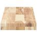 Dessus de table 80x20x4 cm rectangulaire bois massif d'acacia - Photo n°6