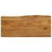 Dessus de table 80x40x2,5 cm bord vivant bois massif manguier - Photo n°1