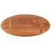 Dessus de table 80x40x2,5 cm ovale bois massif d'acacia - Photo n°5
