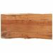 Dessus de table 80x40x2,5 cm rectangulaire bois massif acacia - Photo n°3