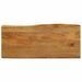 Dessus de table 80x40x3,8 cm bord vivant bois massif manguier - Photo n°1