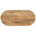 Dessus de table 90x40x2,5 cm ovale bois massif de manguier - Photo n°1