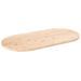 Dessus de table 90x45x2,5 cm bois de pin massif ovale - Photo n°1