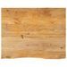 Dessus de table à bord vivant 110x80x3,8cm bois massif manguier - Photo n°1