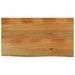 Dessus de table à bord vivant 120x60x2,5cm bois massif manguier - Photo n°1