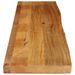 Dessus de table à bord vivant 160x30x2,5cm bois massif manguier - Photo n°4