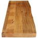 Dessus de table à bord vivant 180x30x3,8cm bois massif manguier - Photo n°4