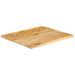 Dessus de table à bord vivant 60x60x2,5 cm bois massif manguier - Photo n°2